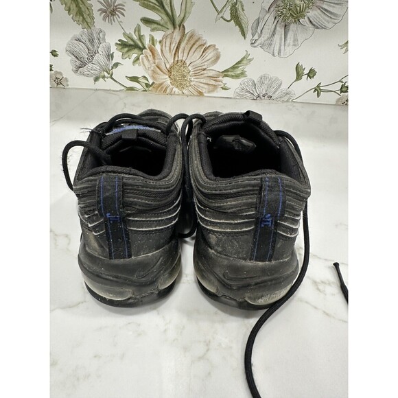 Nike Air Max 97 GS Running Trainers FB8033 Sneakers Shoes Youth Sz 7Y Black Blue - Picture 3 of 6
